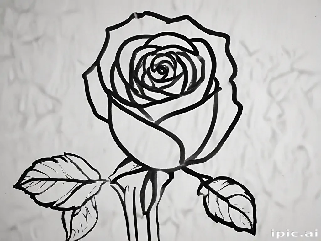 rose outline
