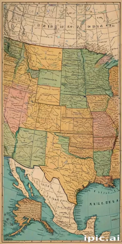 united states map with state names