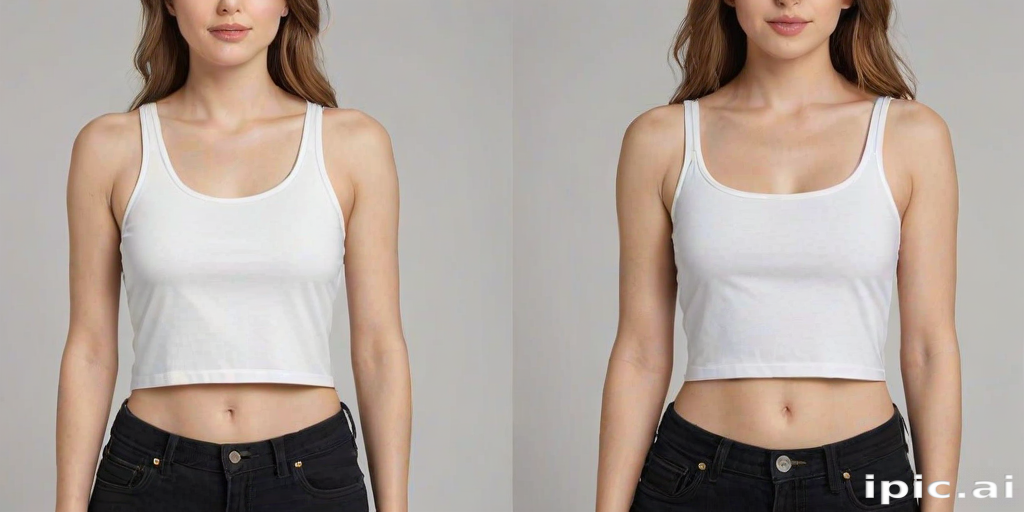 crop top mock up
