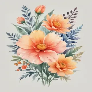 clipart watercolor flowers