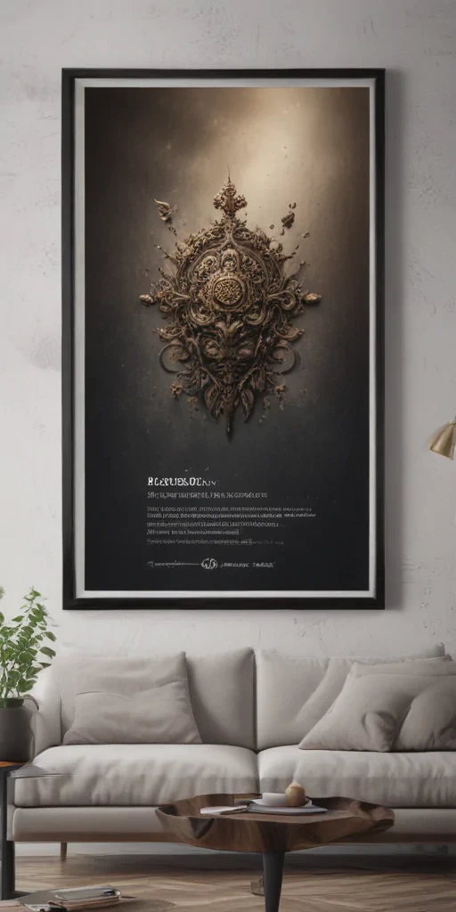 mockup wall art