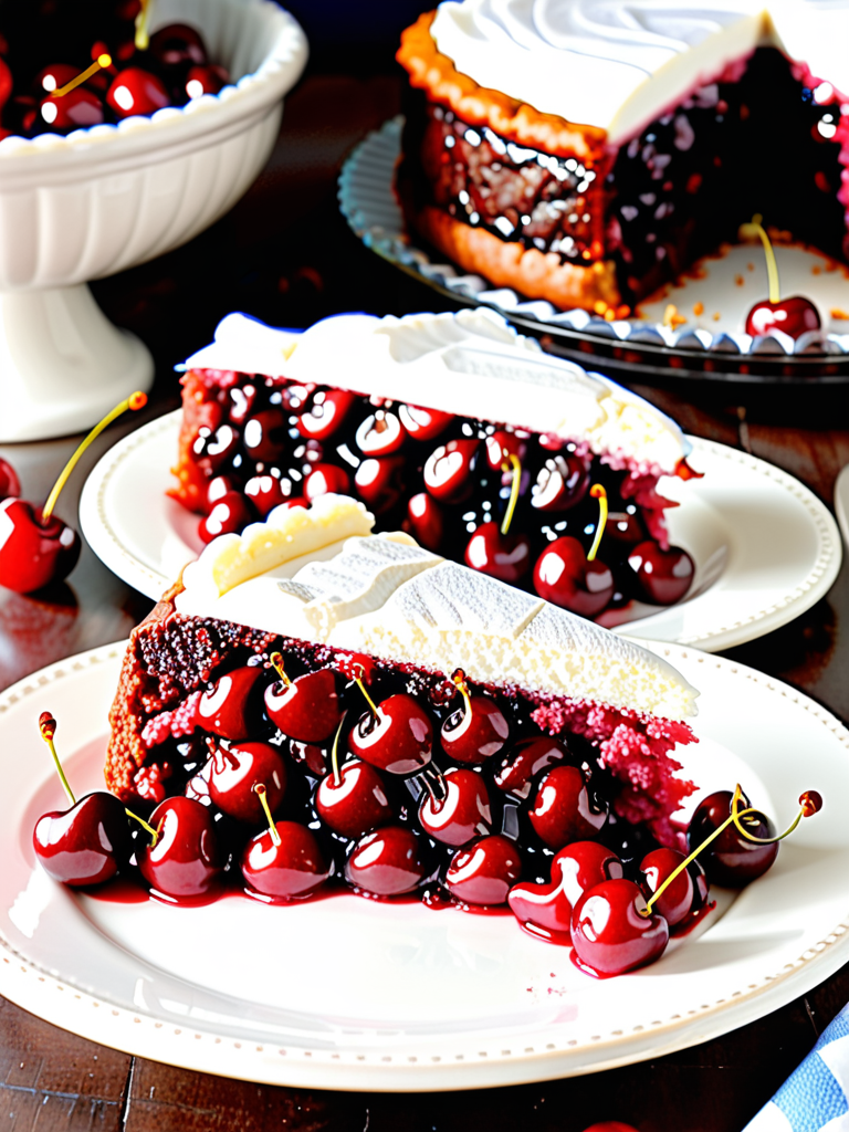 2 ingredient cake with cherry pie filling