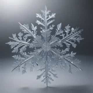 transparent snowflakes