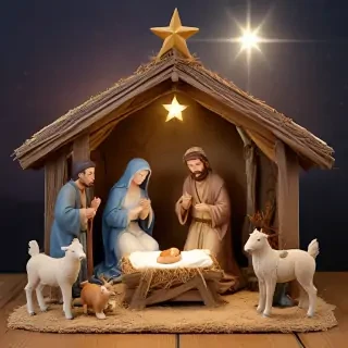 free christmas nativity scene