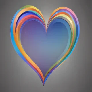 rainbow heart png