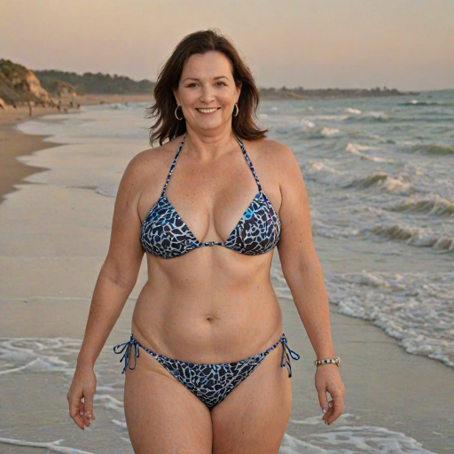 mature chubby bikini