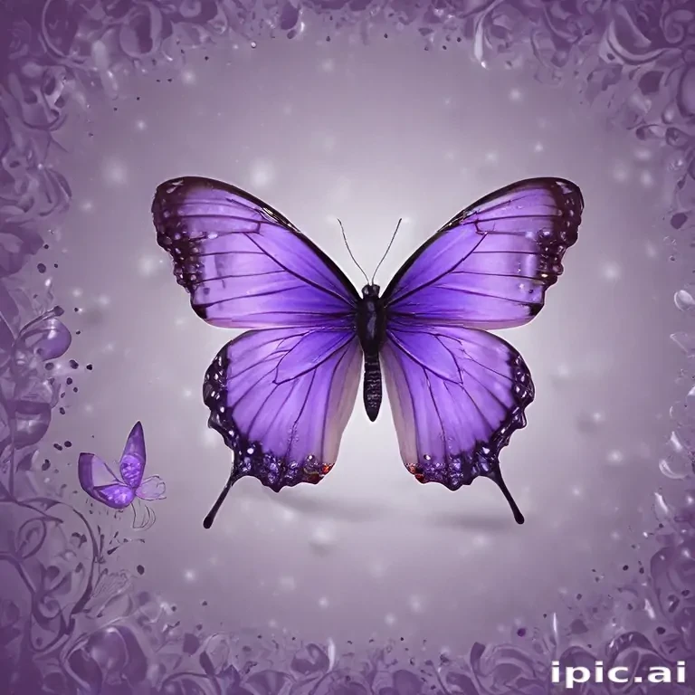 purple butterfly images