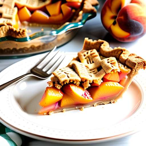 peach pie with graham cracker crust