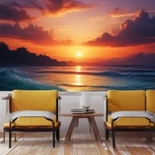 aesthetic sunset wallpaper
