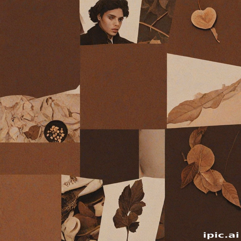 brown aesthetic banner