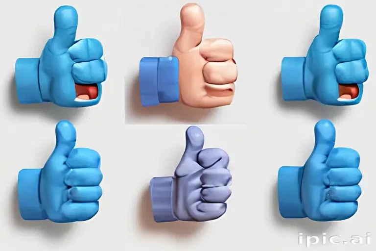 blue thumbs up emoji