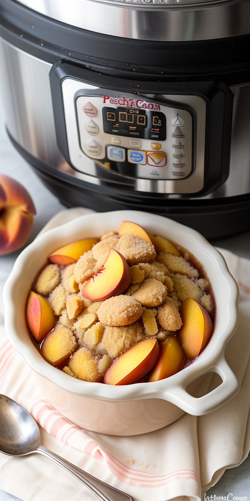 peach cobbler with cake mix crock pot