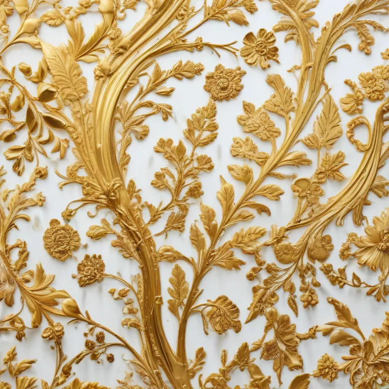 white background gold