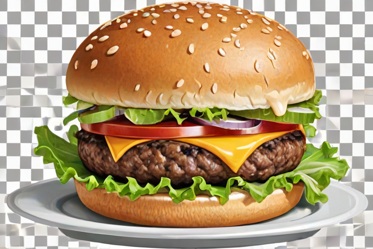 burger clipart black and white