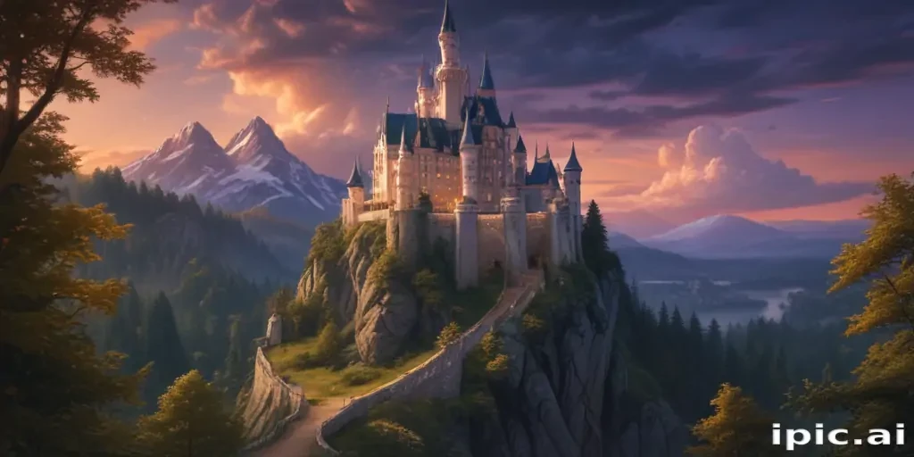 castle in cartoon