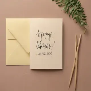greeting card mockup