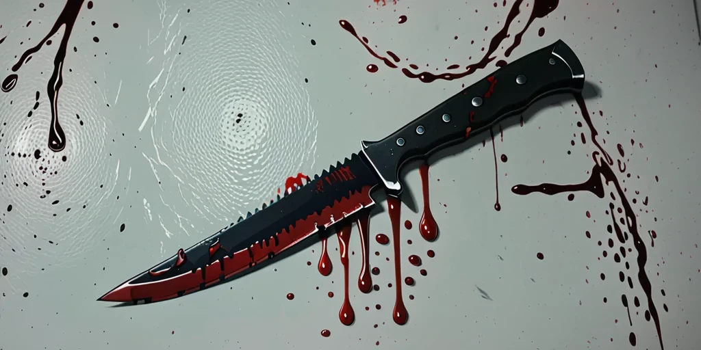 bloody knife aesthetic