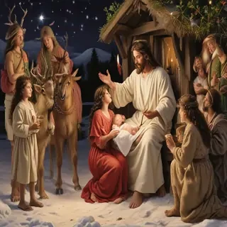 merry christmas images jesus