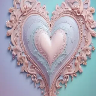 pastel heart wallpaper