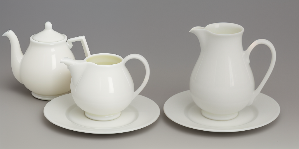 milk glass sugar and creamer