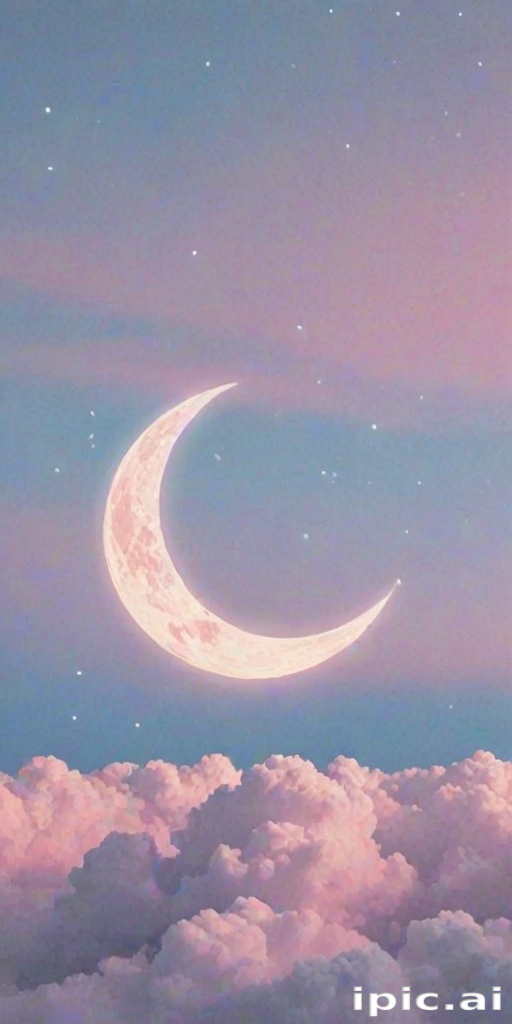 pastel aesthetic moon wallpaper