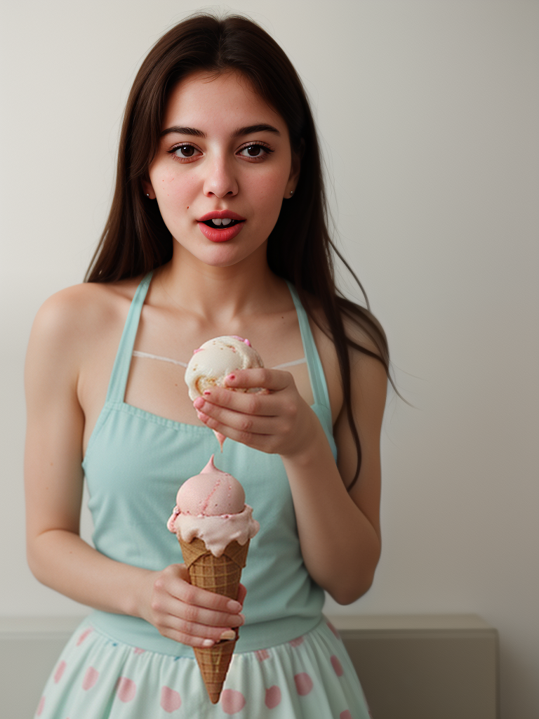 she and her ice cream