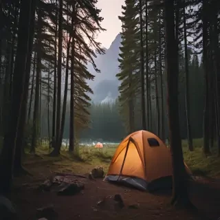 camping background pic