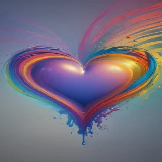 rainbow heart png