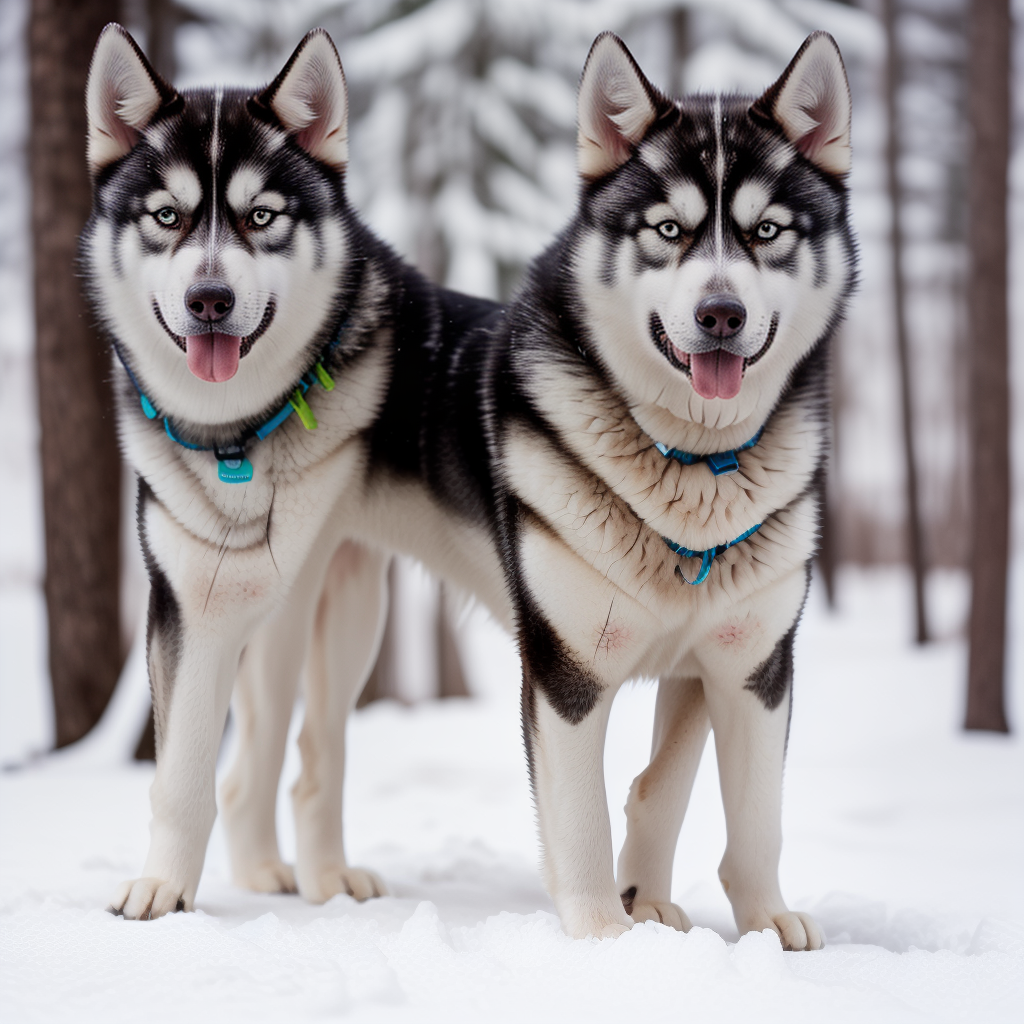 alaskan husky shepherd