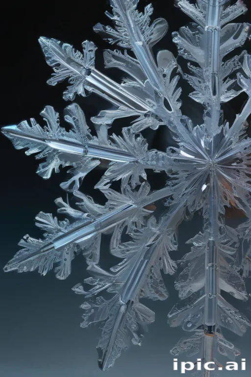 transparent snowflake