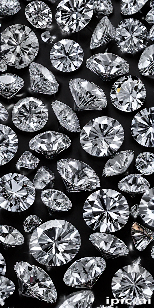 A Stunning Collection of Sparkling Diamonds on a Black Background