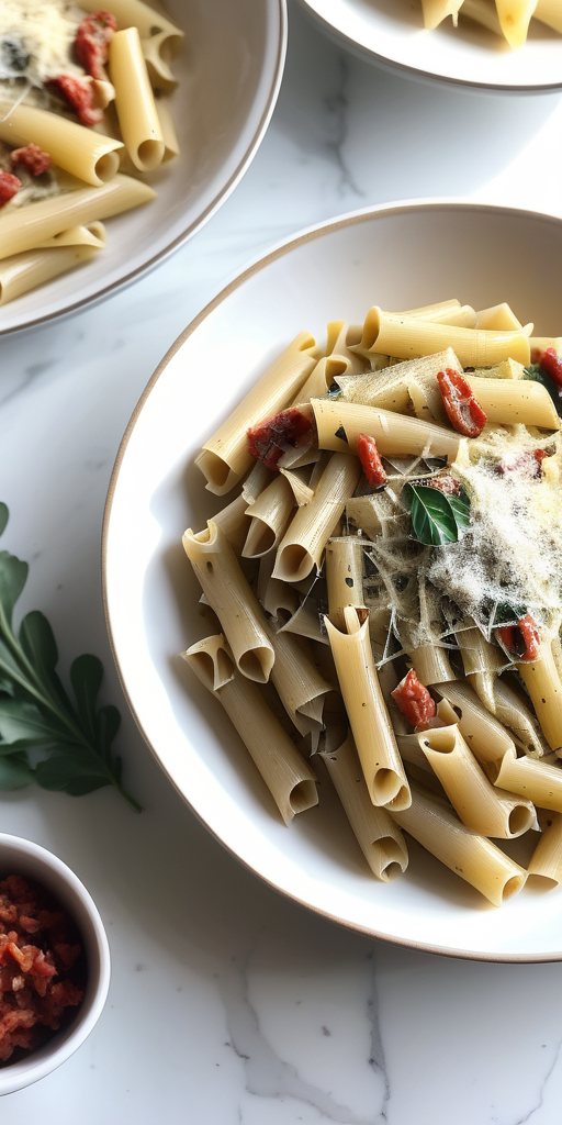 artichoke sun dried tomato pasta