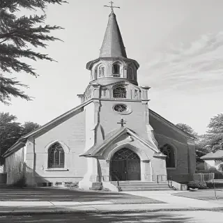 church drawing