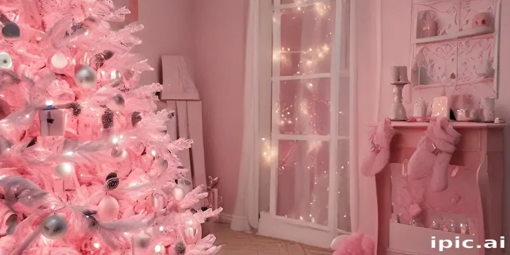 pink christmas aesthetic
