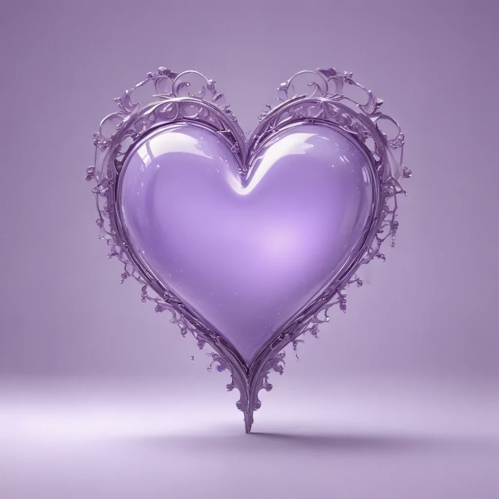 light purple heart wallpaper