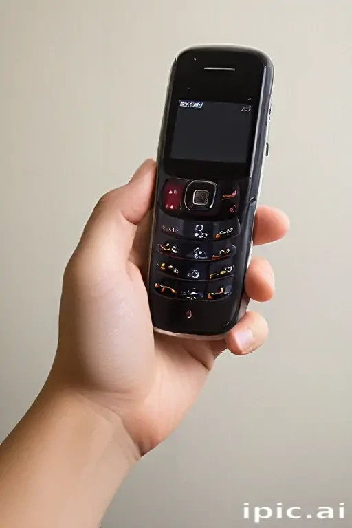 hand holding cell phone