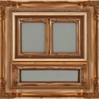 wooden picture frame png