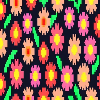 pixel flower
