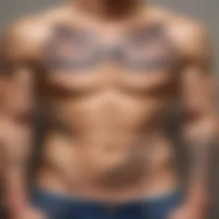 male rib tattoos