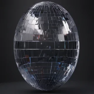transparent disco ball