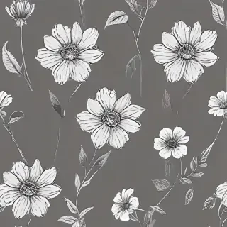 simple flower line art