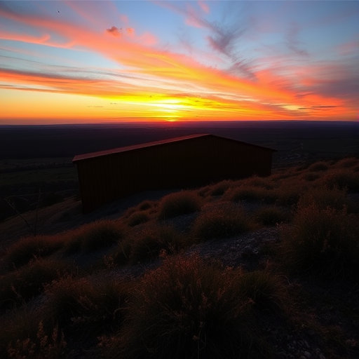 Generate a high-resolution image of a serene landscape at sunset with vibrant colors, using a DSLR camera with a 50mm lens, ISO 100, aperture f/1.8, shutter speed 1/125s, shot from a low angle to capture the foreground details and wide view of the horizon.