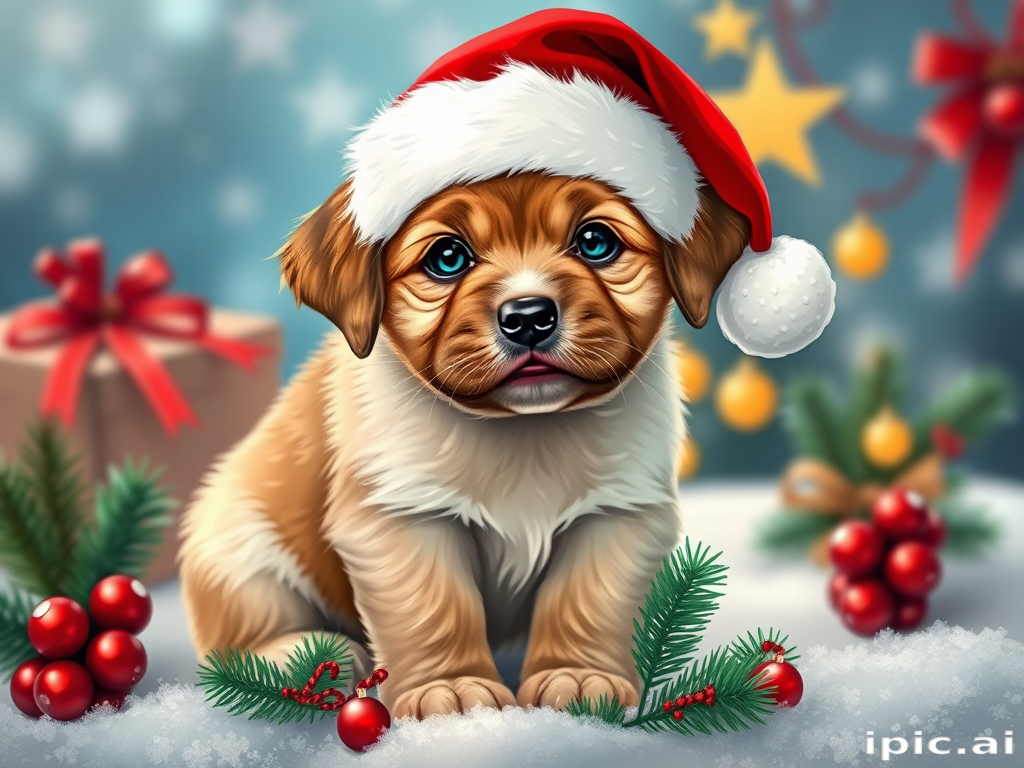 christmas puppy desktop backgrounds