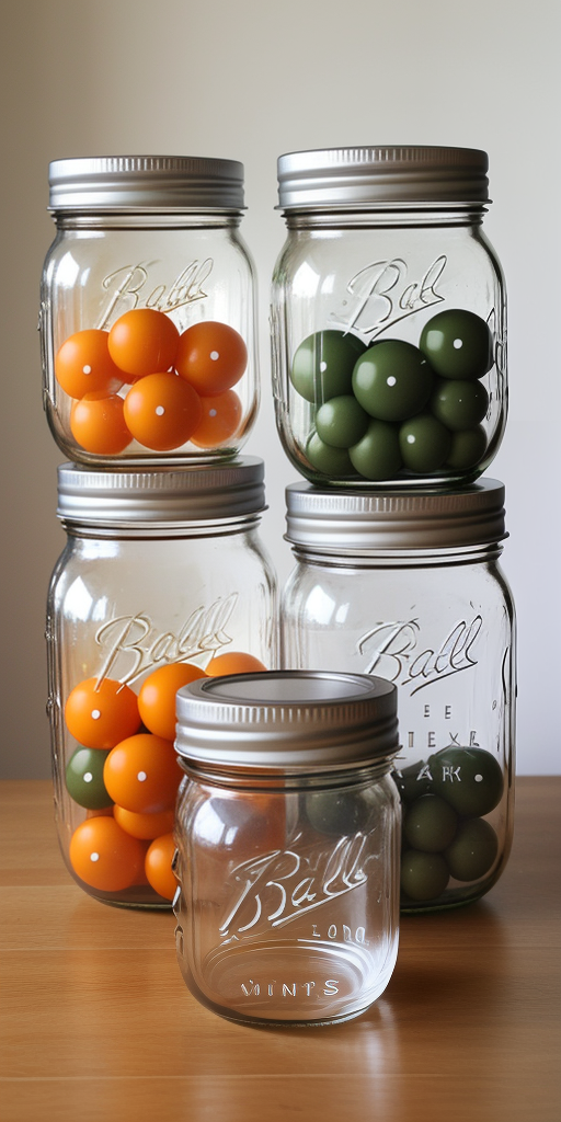 plastic ball jars with lids