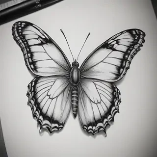buterfly sketch