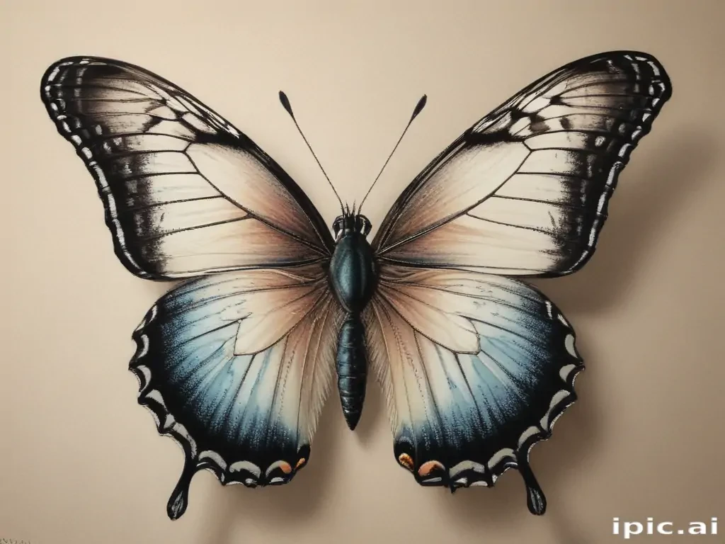 drawing pic of butterfly