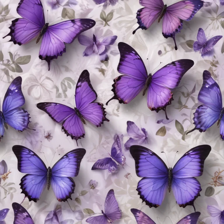purple butterflies wallpaper