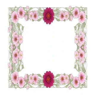 flower transparent border