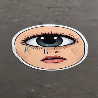 crying sticker