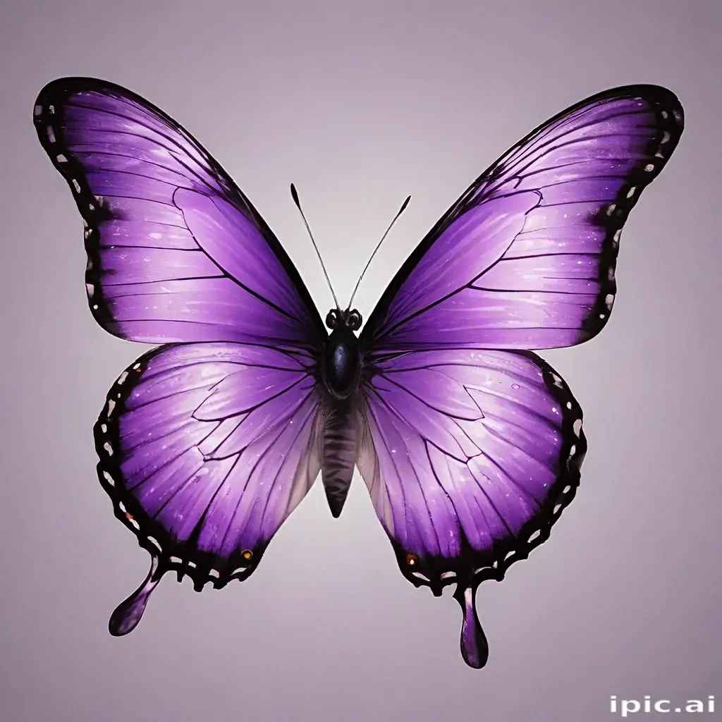 purple butterfly clipart